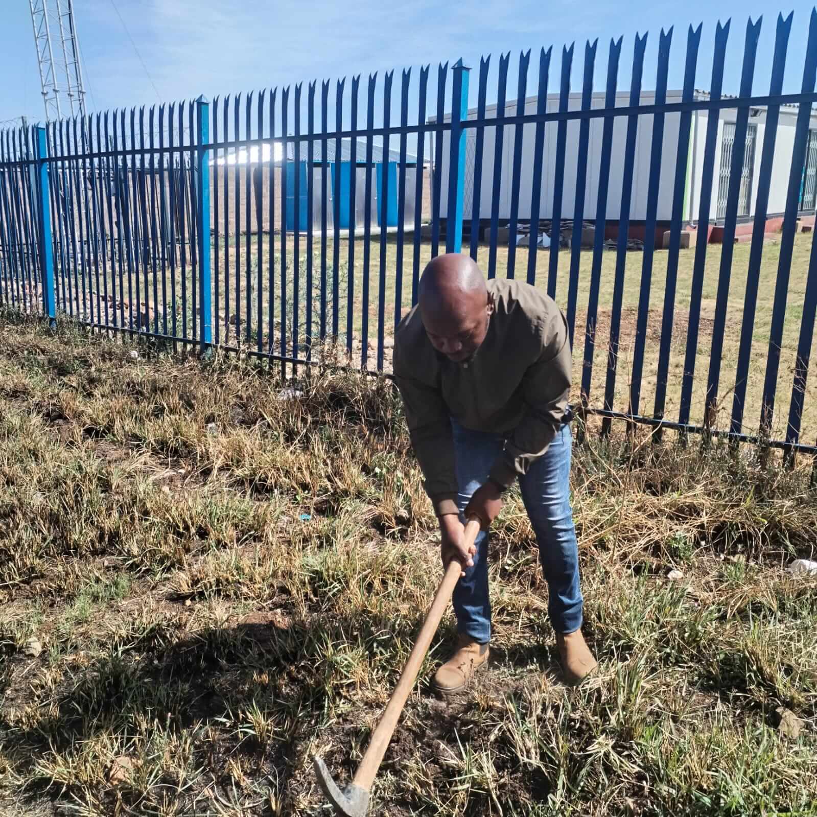 One person working on the farm